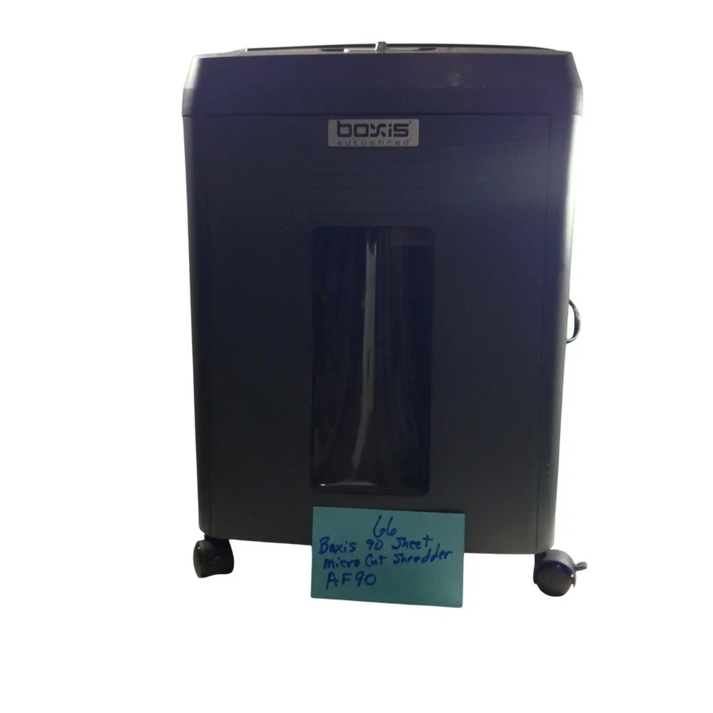 Boxis Autoshred AF90 90-Sheet Micro-Cut Paper Shredder Grey Office Asking: $85
